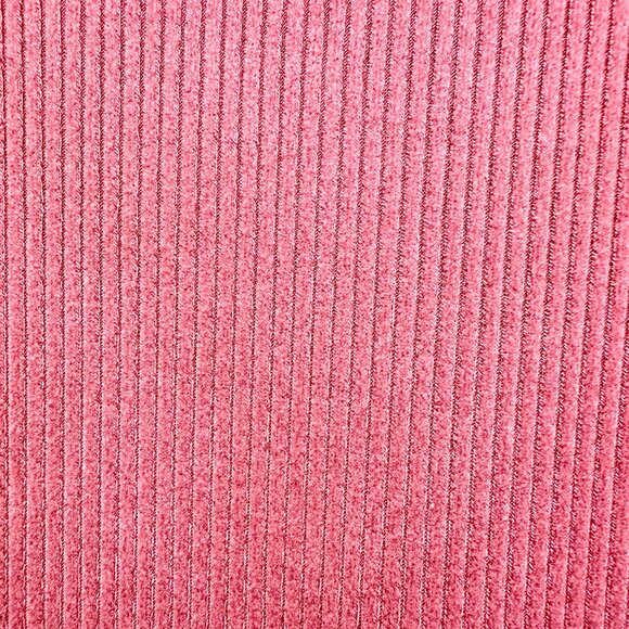 Burgundy Ribbed Knit V-Neck Short Sleeves Tie Waist Midi Dress XL - Picture 6 of 11